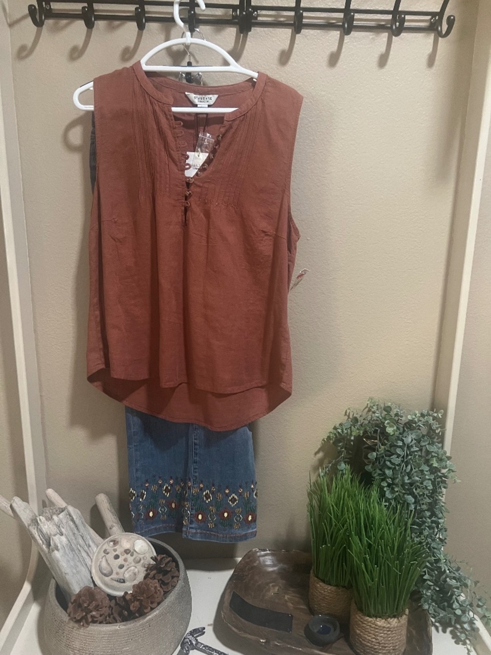Beaded Tribal Jeans